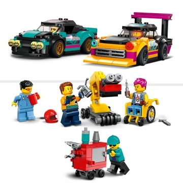 НАБОР БЛОКОВ LEGO CITY: МАСТЕРСКАЯ ТЮНИНГА АВТОМОБИЛЕЙ 60389