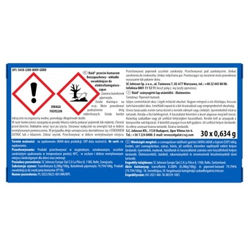 Репелленты от комаров Рейд для электрофумигатора 30 ночей