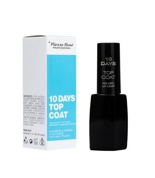 Pierre Rene 10 Days Top Coat preparat przedłużający trwałość manicure 11ml