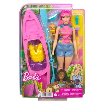 Barbie Daisy na kempingu + kajak zestaw HDF75