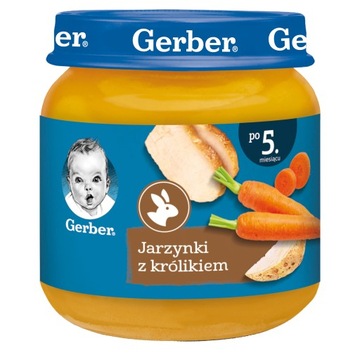 GERBER Delikatne jarzynki z królikiem 125 G