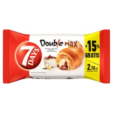 7 Days Doub!e Max Croissant kakaoi waniliow110 g