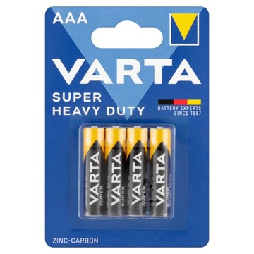 Baterie AAA R3 cynkowo-węglowa Varta AAA (R3) 4 szt.