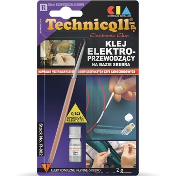 Klej elektroprzewodzący ze srebrem Technicqll R-082 2 ml
