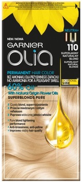 GARNIER OLIA Farba do Włosów - 110 SUPERJASNY NATURALNY BLOND