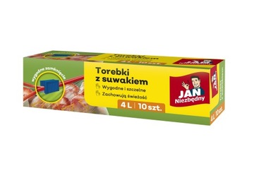 JAN NIEZBĘDNY TOREBKI Z SUWAKIEM 4L 10 SZTUK
