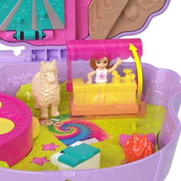 POLLY POCKET Набор КЕМПИНГОВЫЕ ПРИКЛЮЧЕНИЯ ЛАМЫ Кукольный домик HKV33