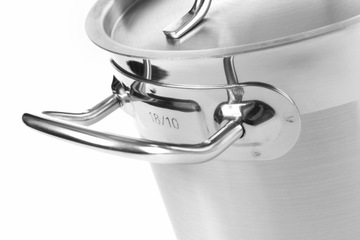 HENDI Garnek wysoki z pokrywką 10 L Ø 240 mm ze stali nierdzewnej