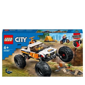 LEGO City 60387 Внедорожник 4x4 плюс 2 ВЕЛОСИПЕДА и 2 ФИГУРКИ