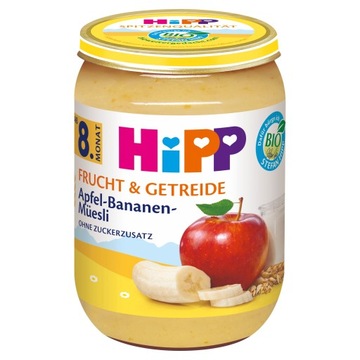 HiPP Jabłka i banany z musli BIO, 190g