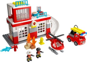 DUPLO блокирует 10970 Пожарную часть и вертолет