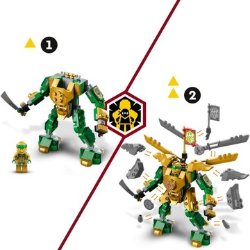 Lego NINJAGO 71781 Столкновение Ллойда с роботом EVO