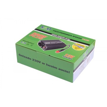 Конвертер автомобиля 12 В 230 В 350 Вт/500 Вт модифицируется. Компьютерный обогреватель