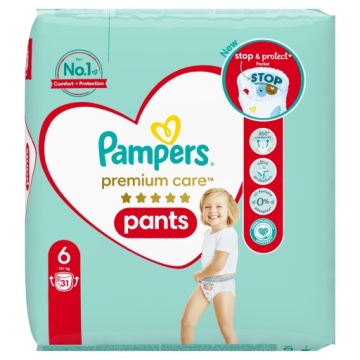 Pampers Premium Care Штани Трусики-підгузки, розмір 6, 31 шт., 13-19 кг