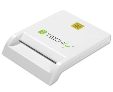 Czytnik kart Techly I-CARD CAM-USB2TY Smart Card USB 2.0 biały