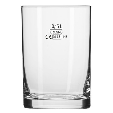Literatki z cechą Simple KROSNO szklanki 6x 150ml