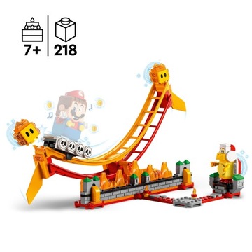 LEGO 71416 SUPER MARIO ПОКАЗАТЬСЯ ПО ЛАВОВЫМ ВОЛНАМ