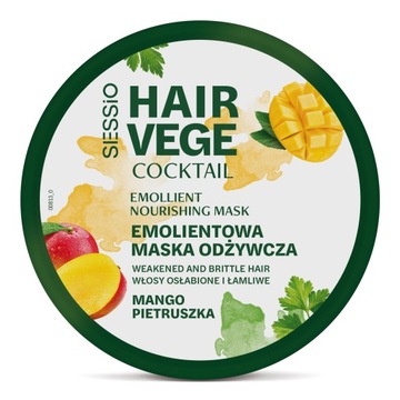 SESSIO HAIR VEGE COCKTAIL EMOLLIENT NOURISHING MASK - смягчающая маска для