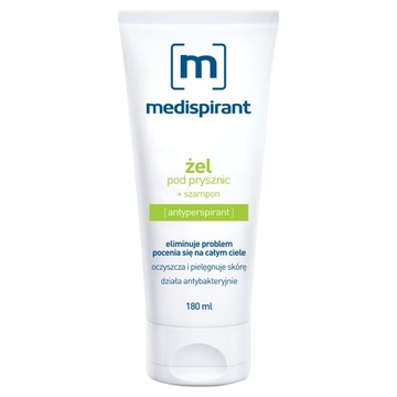 Medispirant, żel pod prysznic i szampon 2w1, 180 ml