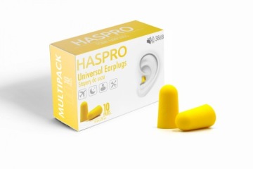 Пробки одноразовые Haspro Multi10, желтые, 10 пар.