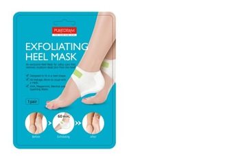 PUREDERM - Отшелушивающая маска для пяток, 1 шт. - Капюшон