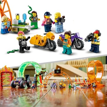 LEGO City 60339 Арена для трюков Monster Truck с двумя петлями