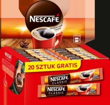 Кофе NESCAFE Classic растворимый, пакетики, упаковка 100 шт.