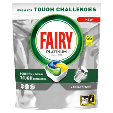 Fairy Platinum All In One 66 tabletek lemon