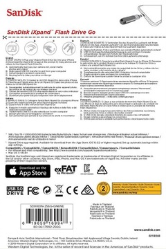 Флешка SanDisk 256 ГБ iXpand Go для iPhone