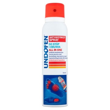 Undofen All in One Spray do stóp i obuwia 150 ml USZKODZONA NAKRĘTKA