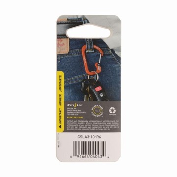 Карабин Nite Ize SlideLock алюминиевый красный