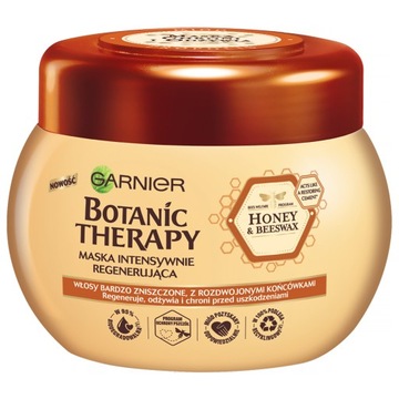 MASKA DO WŁOSÓW Z MIODEM I PROPOLISEM CHRONI PRZED USZKODZENIAMI GARNIER