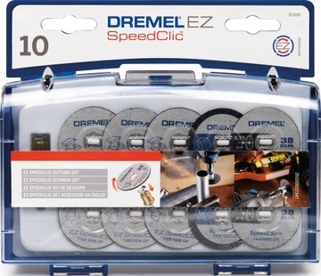 НАБОР ДЛЯ ДИСКОВ DREMEL SC690 10 ШТ. + ХВОСТОВИК