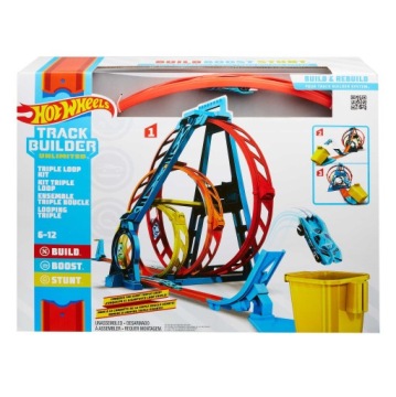 HOT WHEELS TRACK BUILDER - TRIPLE LOOP - GLC96