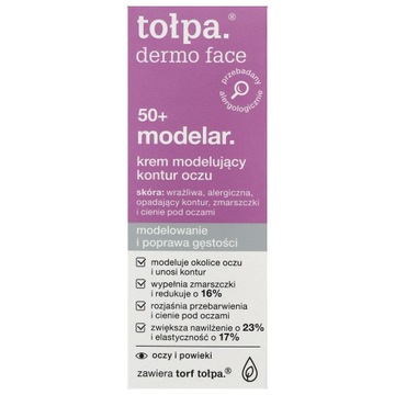 dermo face modelar 50+ krem modelujący kontur oczu 10 ml