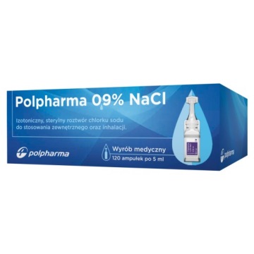 Polpharma 0,9% NaCl сіль фізіологічна розчин ізотонічний 5 мл x 120 ампул
