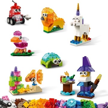 LEGO CLASSIC 11013 Креативные прозрачные кубики