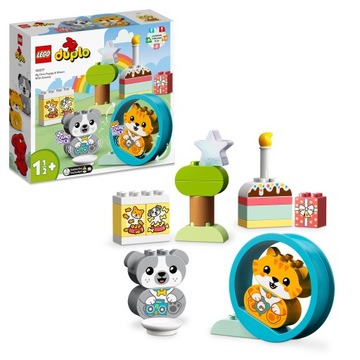 Блоки DUPLO 10977 Мой первый щенок и котенок