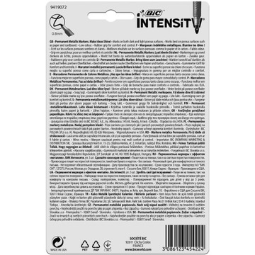 НАБОР МАРКИРОВКИ BIC МЕТАЛЛИЧЕСКИЙ МАРКЕР ПЕРМАНЕНТНАЯ СПИРТОВАЯ РУЧКА x5