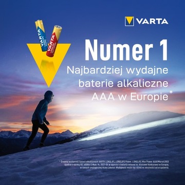 4x bateria LR03 Varta Longlife Power MN2400 AAA 1.