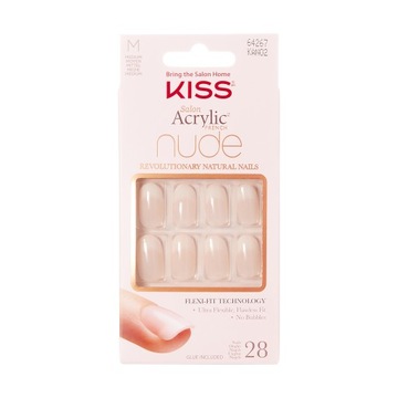 KISS Salon Искусственные ногти акрил French Nude - Graceful Mm) 1 упаковка (28 шт)