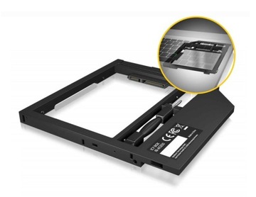 Adapter ramka na dyski HDD/SSD w slocie CD DVD 9mm