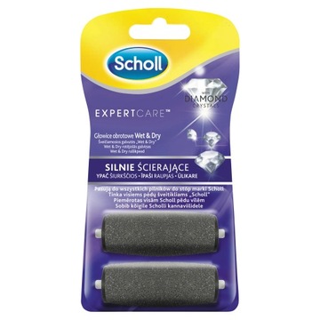 Scholl Velvet Smooth Wet&Dry Głowice obrotowe 2 sztuki