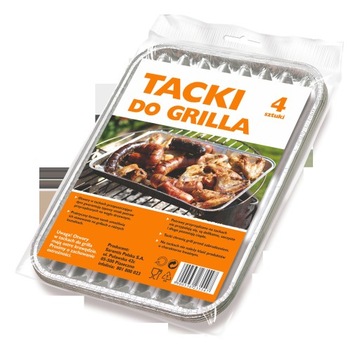 GR KONFEKCJA Tacka do grilla 4szt mała
