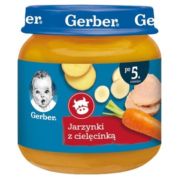 Obiadek Gerber Jarzynki z cielęcinką 125g