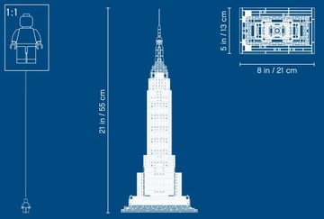 LEGO Architecture 21046 Эмпайр Стейт Билдинг