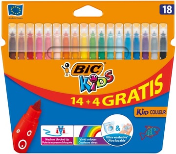 BIC KIDS Kid Couleur Flamastry 18 kolorów