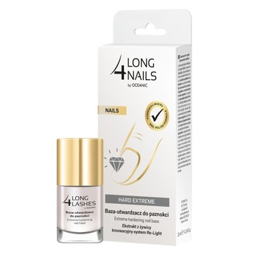 Long 4 Lashes NAILS Hard Extreme BAZA-UTWARDZACZ DO PAZNOKCI 10ml