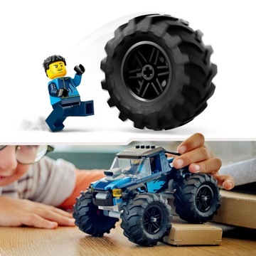 LEGO CITY 60402 СИНИЙ ГРУЗОВИК-МОНСТЕР БОЛЬШОЙ АВТОМОБИЛЬ ДЖЕМ-ГРУЗОВИК АВТОМОБИЛЬНЫЙ АВТОМОБИЛЬ