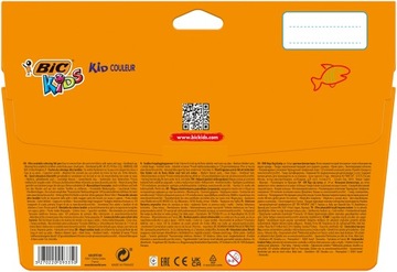 Маркеры 18+6 цветов Kid Couleur Bic